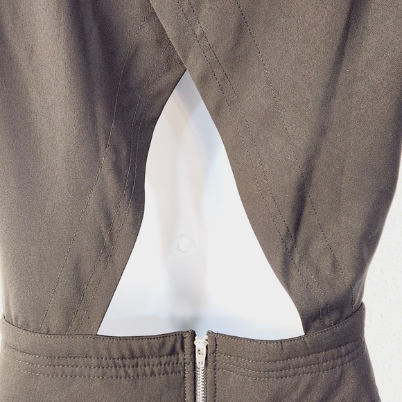 Lulumari Black See-through Front With Abstract Back Cut Out Mini Dress Size: S - Picture 9 of 12